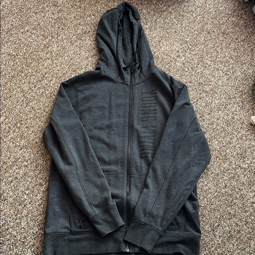 Mens Young Living Zip Up Hoodie